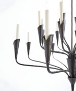 aiden aged chandelier lamp cup details