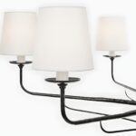 black amalfi 41" chandelier lampshade details