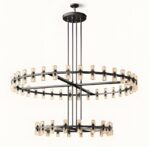 Black Two Tier Chandelier
