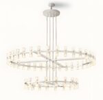 Chrome colored lamp
