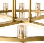 metal details of the lighting fixtures