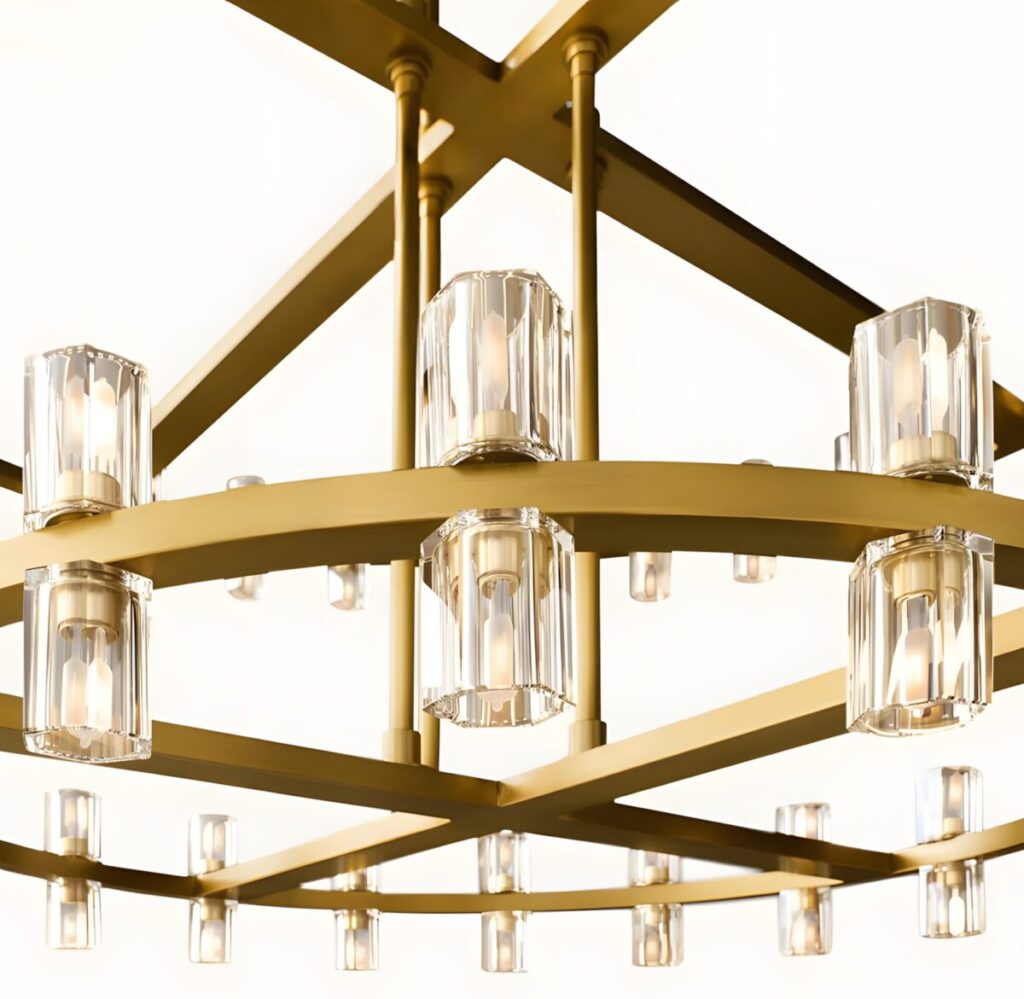 Detail display of the lamp glass shade