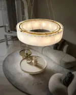 arlene alabaster chandelier scene overhead view