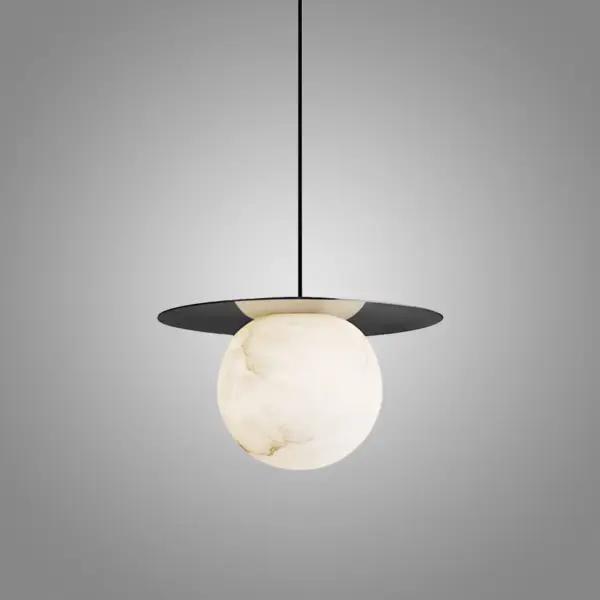 Borra Moon Disk Pendant