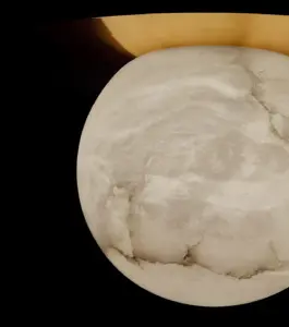 borra moon disk pendant light material details