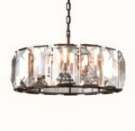 black-colored crystal lamp