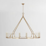 Darlana oversized ring candle chandelier