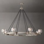 silver demaret K9 crystal chandelier
