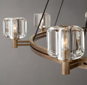 K9 crystal chandelier details