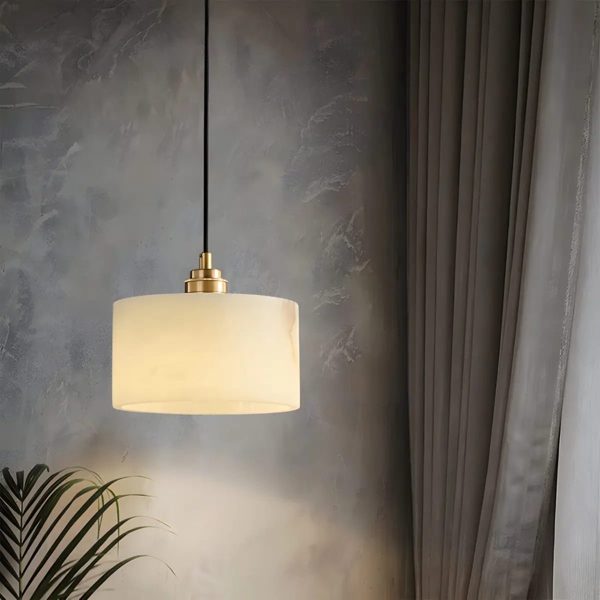 henri cylinder marble pendant chandelier