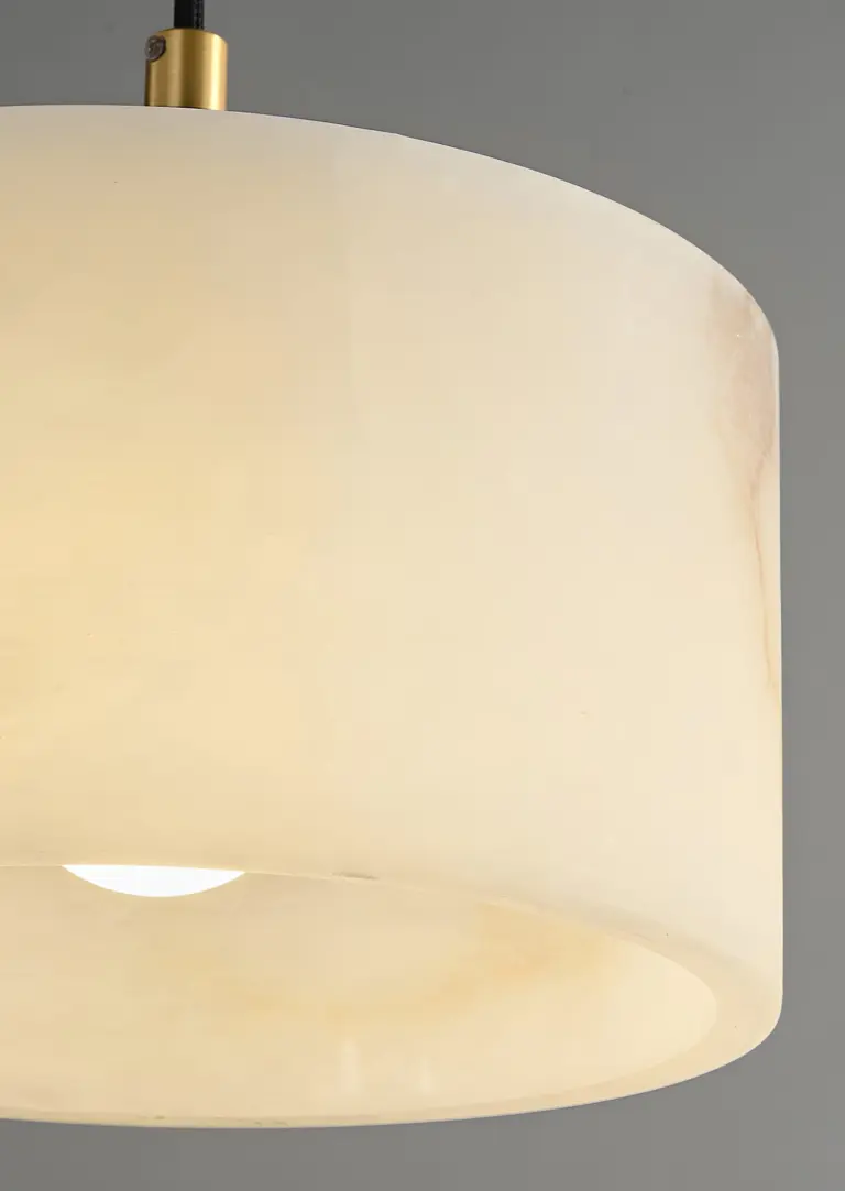 henri cylinder marble pendant chandelier material details