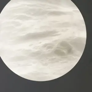 hera round pendant lampshade natural stone pattern