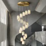 hollow staircase chandelier light