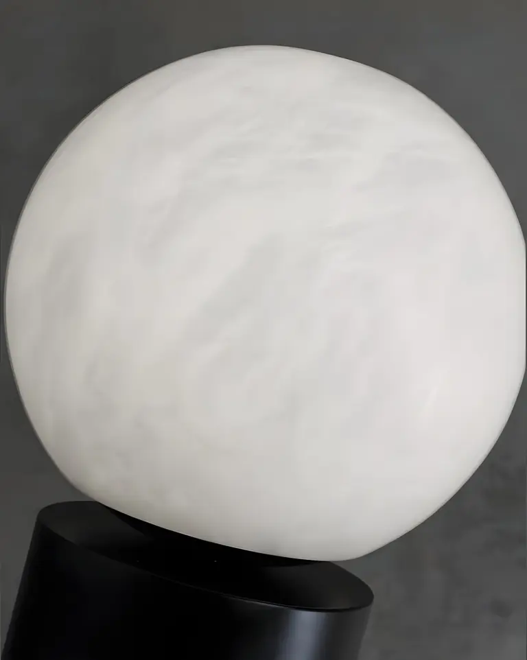 Larina moon table lamp lampshade detail