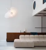 levante chandelier hanging in the livingroom