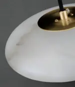 luna cake pendant light unlighted lampshade detail