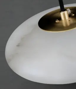 luna cake pendant light unlighted lampshade detail