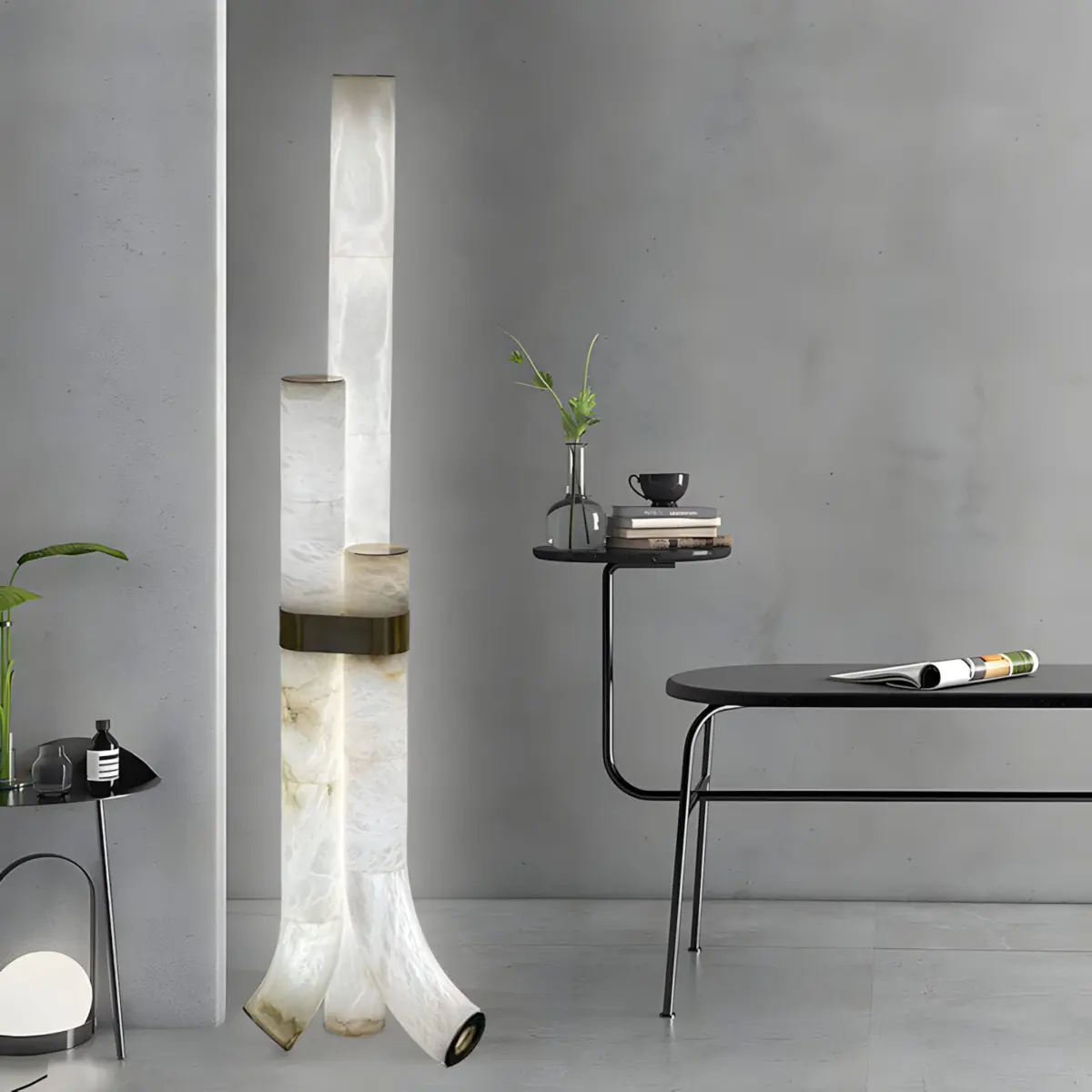 lyra piped floor lamp as a decor light