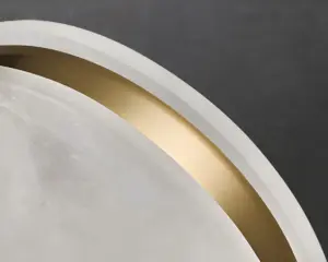 marble plate pendant light edge detail