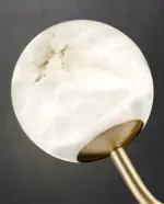 maytoni erich chandelier marble lampshade detail