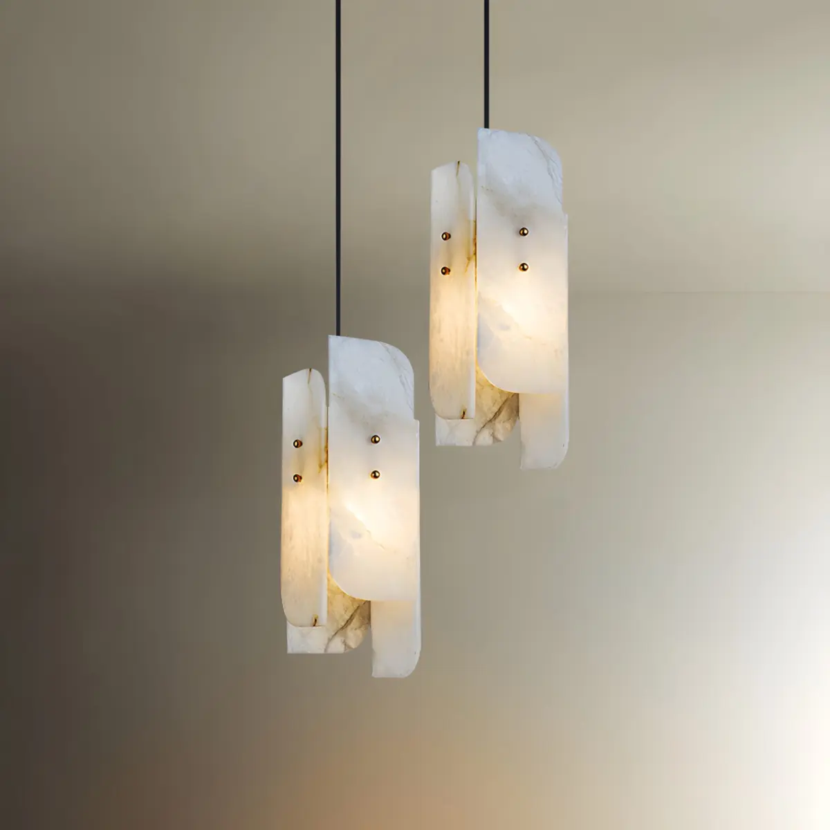 two megalith pendant light