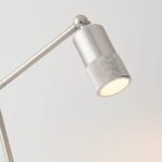 silver mic table lamp lamp cap details
