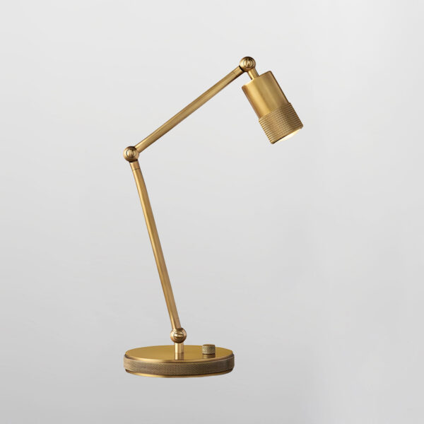 brass mic adjustable table lamp