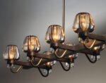 montalembert linear chandelier oblique side details