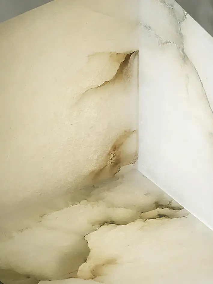 orig cube wall sconce alabaster material details