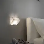 single sloping block wall lamp