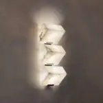 Pierre Chareau triple sloping block wall lamp