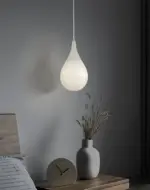 Raindrop pendant light as bedside lamp