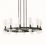 black color ravelle round chandelier