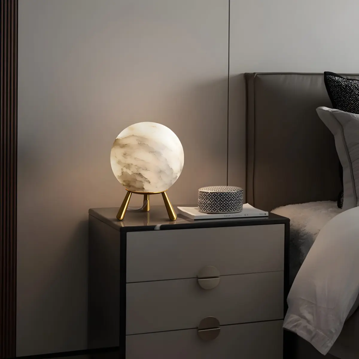 romi table lamp as a bedside light