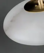 Round disc lampshade details