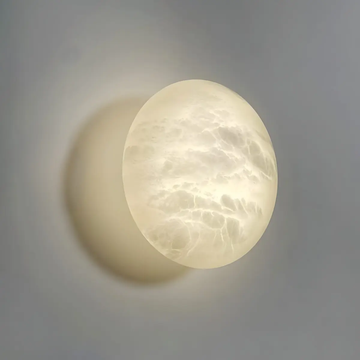 Semicircle moon wall sconce