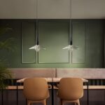 glass utilitaire slope shade pendant light hanging