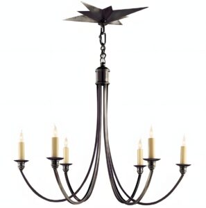black venetian star chandelier