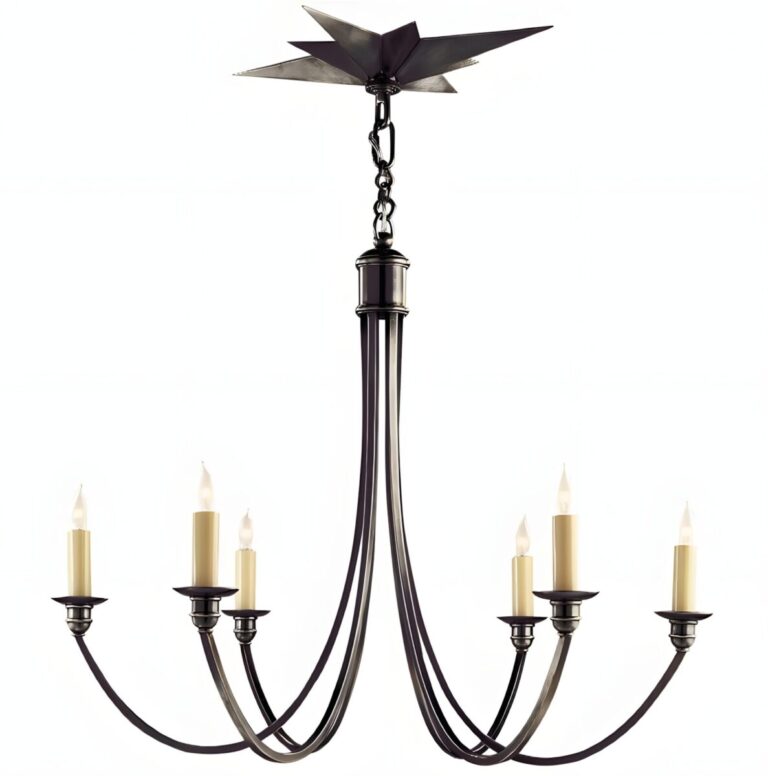 black venetian star chandelier