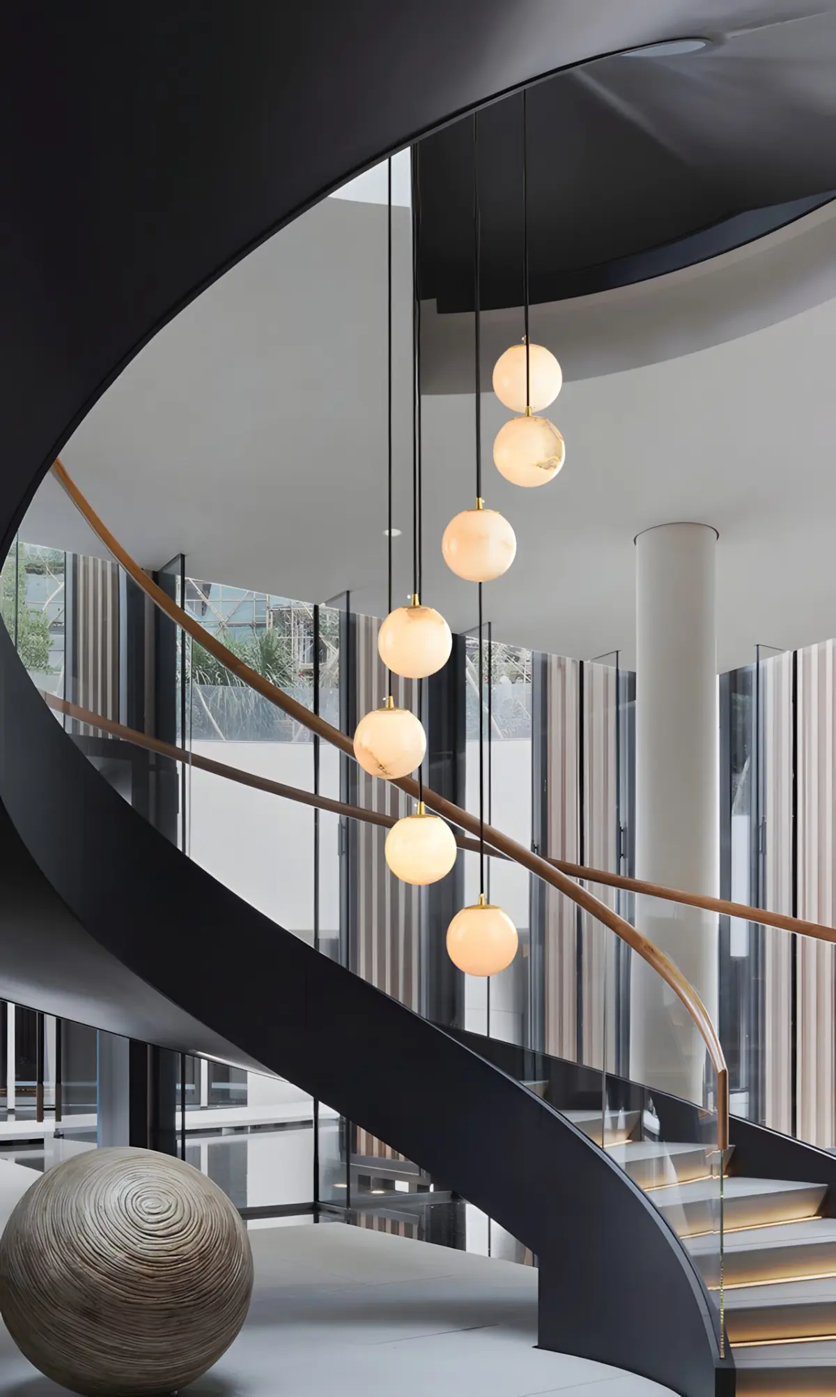 Different styles villa ball suspension chandelier