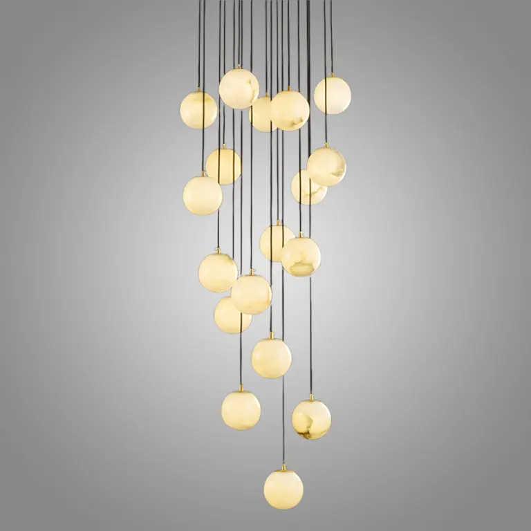 18 light villa ball suspension chandelier