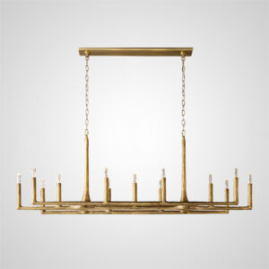 Vintage Brass Candelabra Chandelier