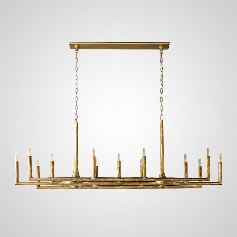 Vintage Brass Candelabra Chandelier