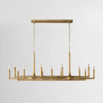 13 lights Handcrafted copper candelabra chandelier