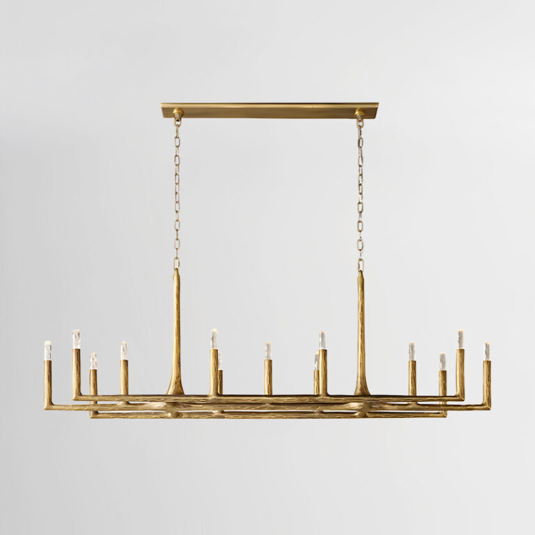13 lights Handcrafted copper candelabra chandelier