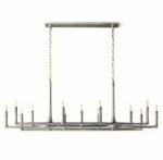 silver color linear candelabra chandelier