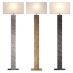 Three different colors vouvray floor lamp