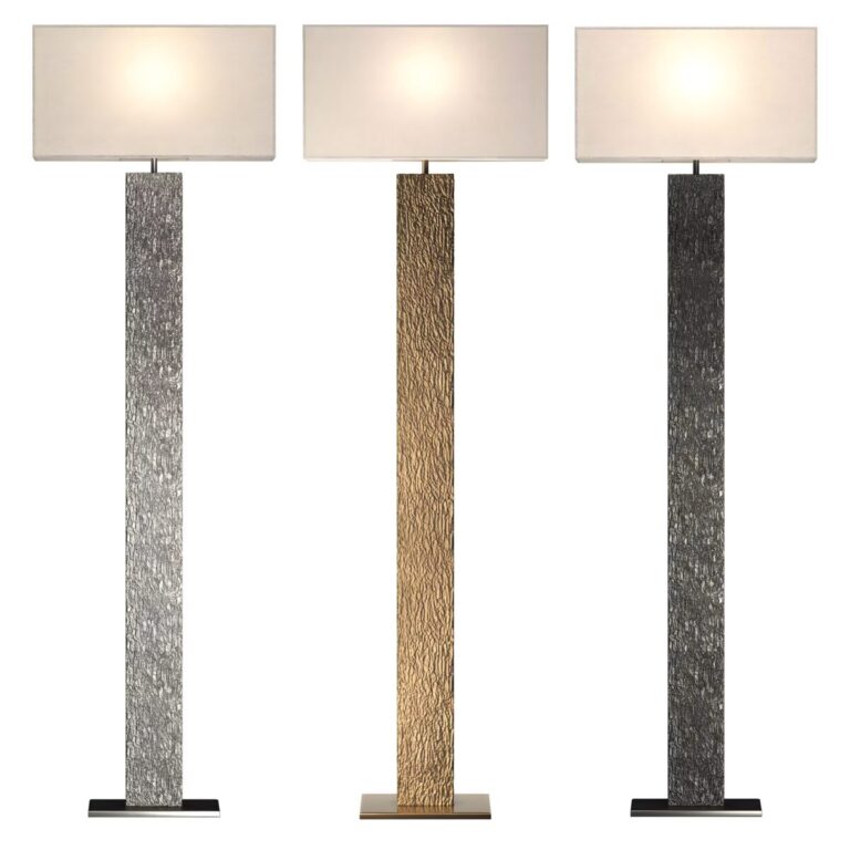 Three different colors vouvray floor lamp