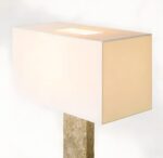 Vouvray Floor Lamp with off-white fabic shade
