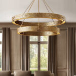 vouvray two tier chandelier hanging from the ceiling